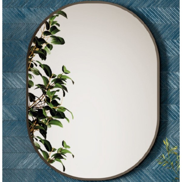 Espejo de pared Soul ovalado negro 55x75/75x100 cm reversible