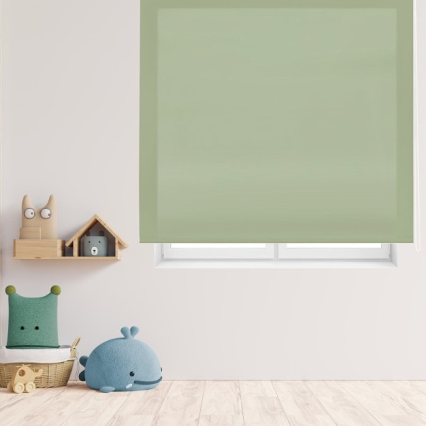 Estor enrollable traslúcido Pangea T116-verde pastel 80-180x175 cm y 100-180x250 cm