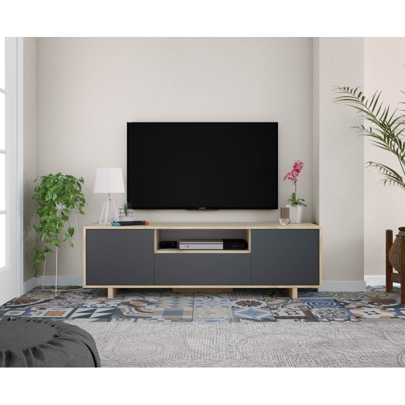 Mueble bajo para televisión Ness roble Nordic