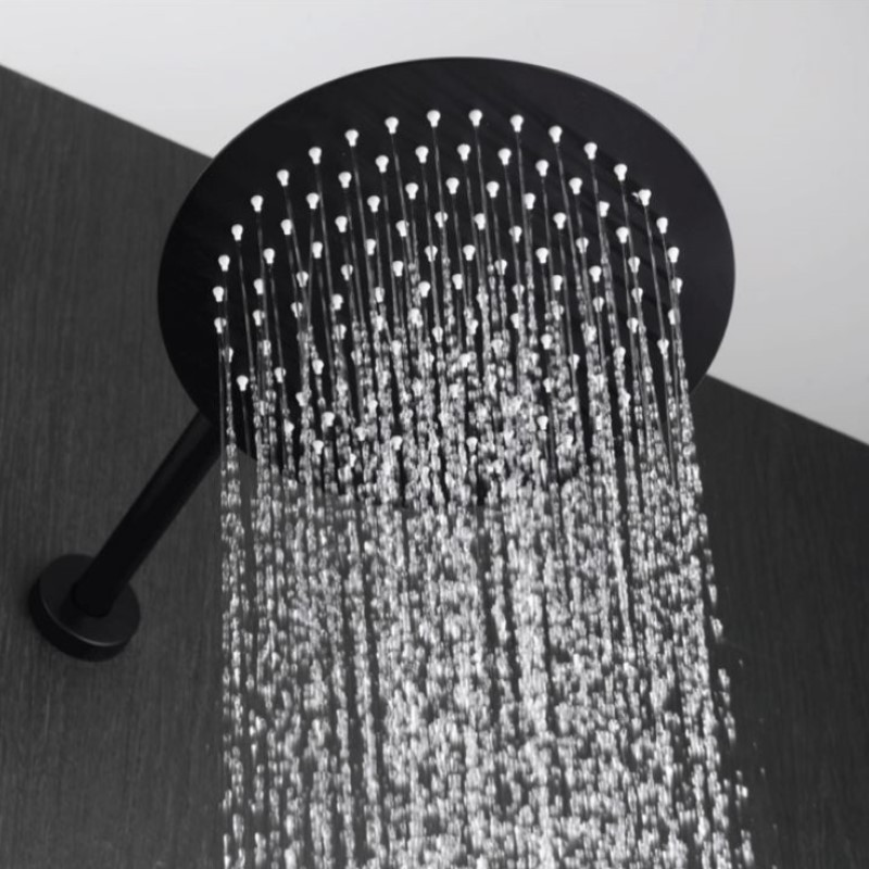 Rociador ducha redondo metálico 200mm - Enki Hogar